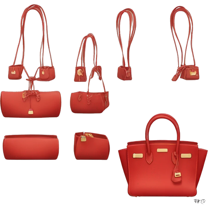 Birkin bag red color emoji