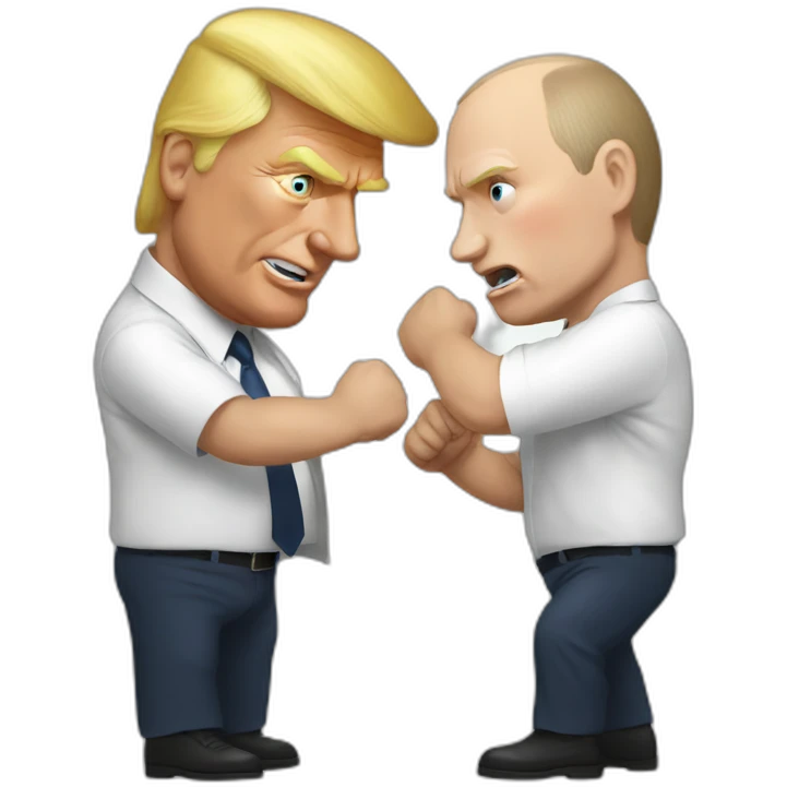 Putin fight with trump emoji