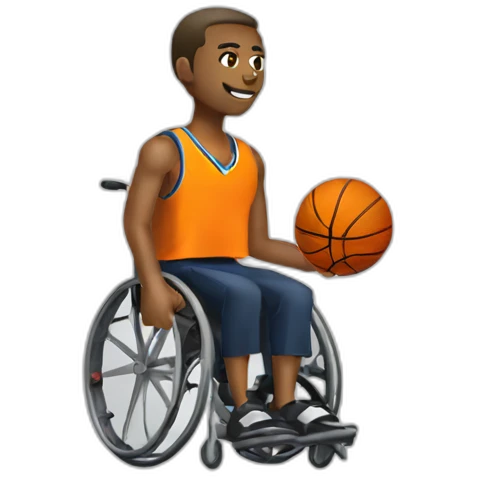 Wheelchair basketball emoji
