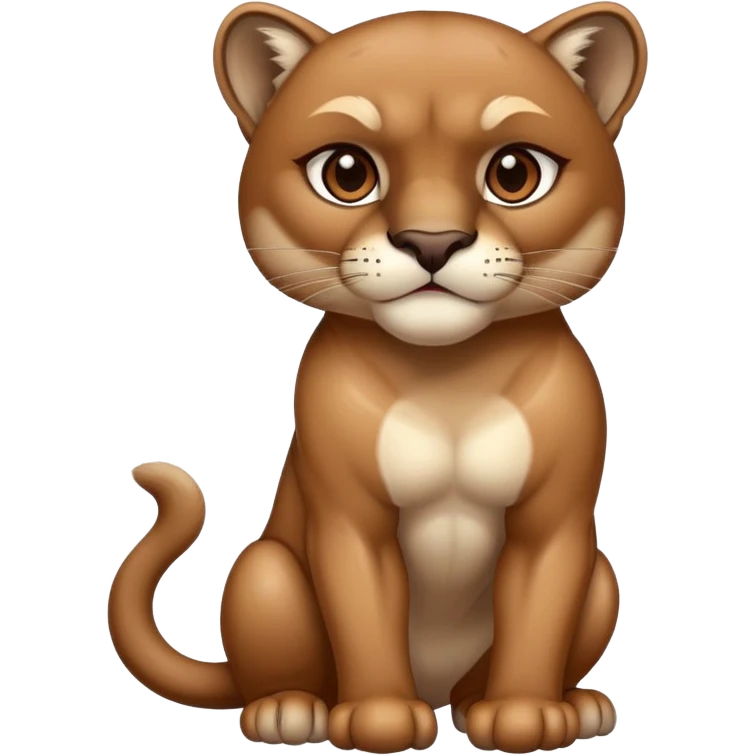 a cougar with a hipo emoji