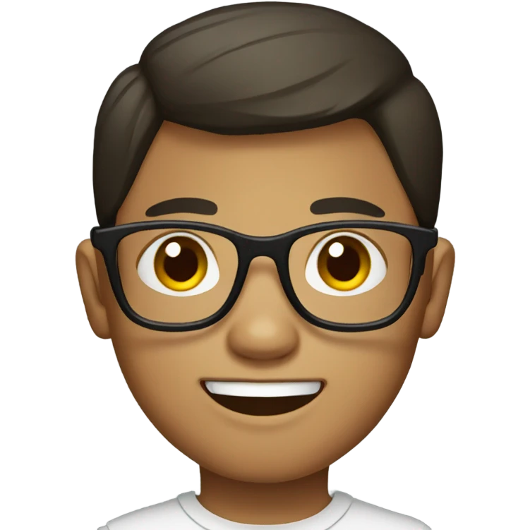 Philippine boy with glasses  emoji