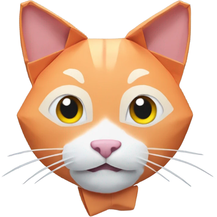 cat origami saumon smiling emoji