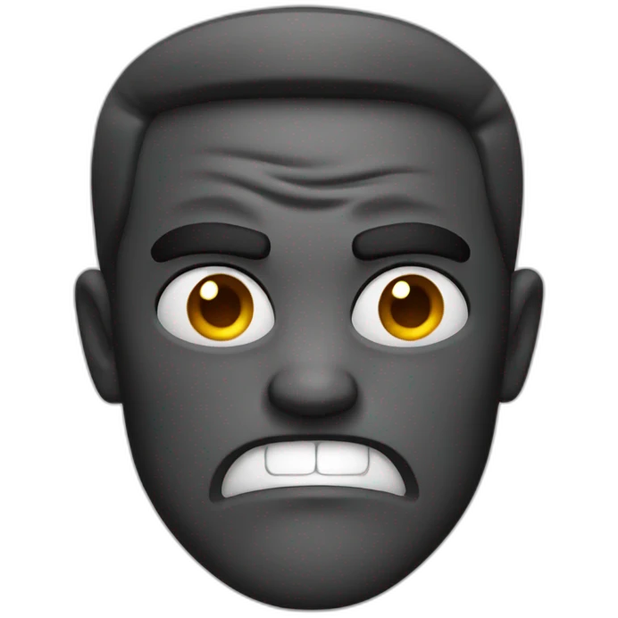 Angry smile emoji