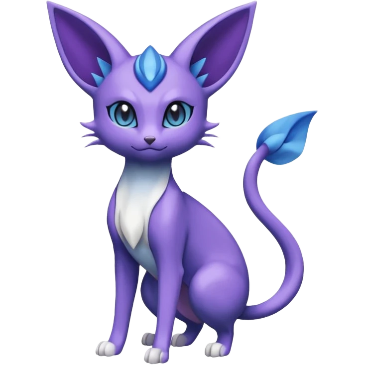 Espeon-Meowstic-Fakémon-hybrid-creature (full body)  emoji