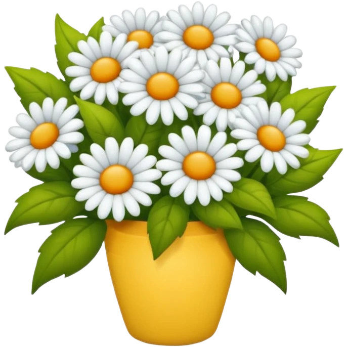 BEYAZ RENKTE BUKET SEKLİNDE emoji