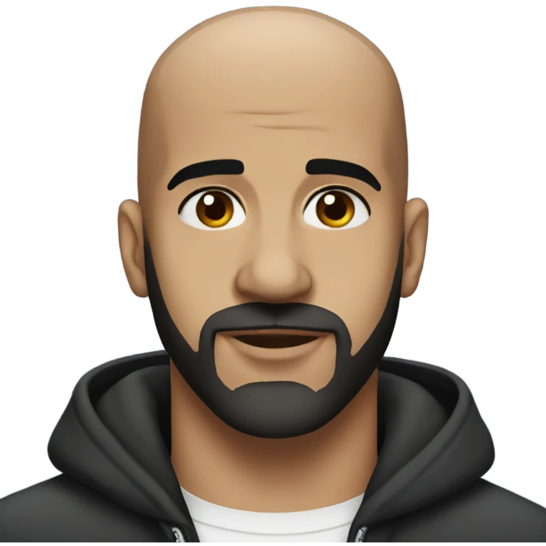 Drake black bald emoji