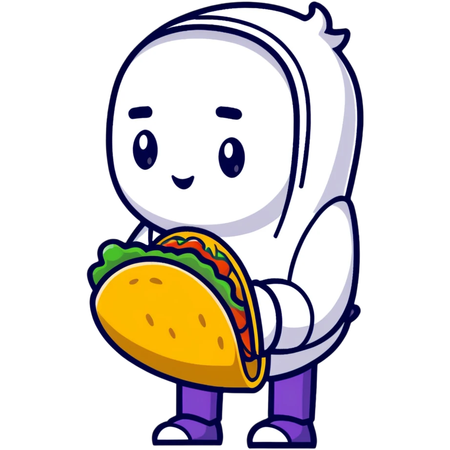 fat person eating taco bell  emoji
