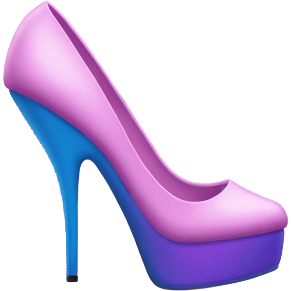 Ariana grande wearing pink purple blue Nike high heels  emoji