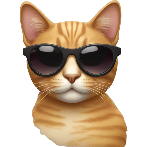 Cat with sunglasses emoji