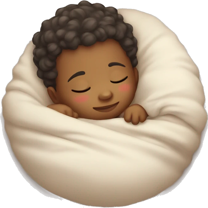 cute baby which sleep emoji