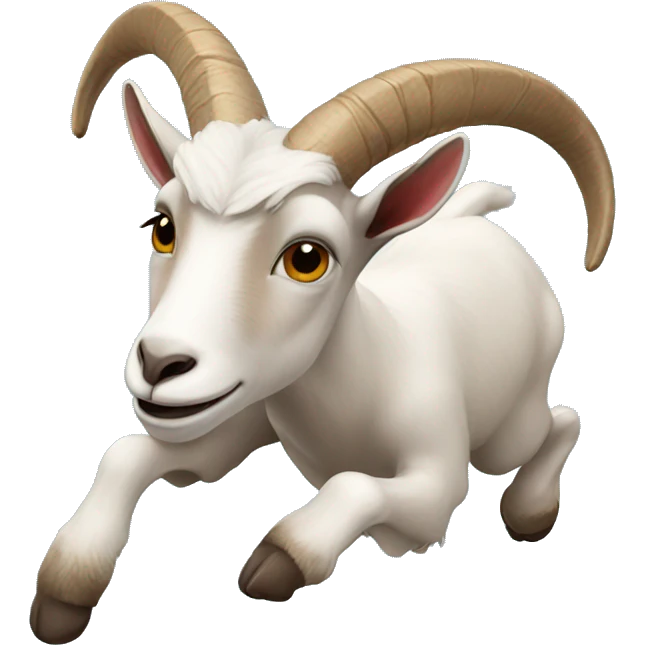 a goat flying emoji
