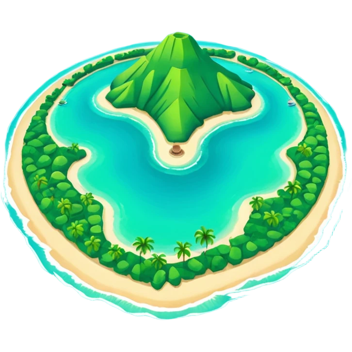 Créer un emoji représentant la Guadeloupe dans sa forme géographique réelle, vue du dessus emoji