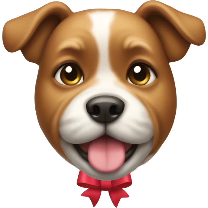 dog with a bow emoji