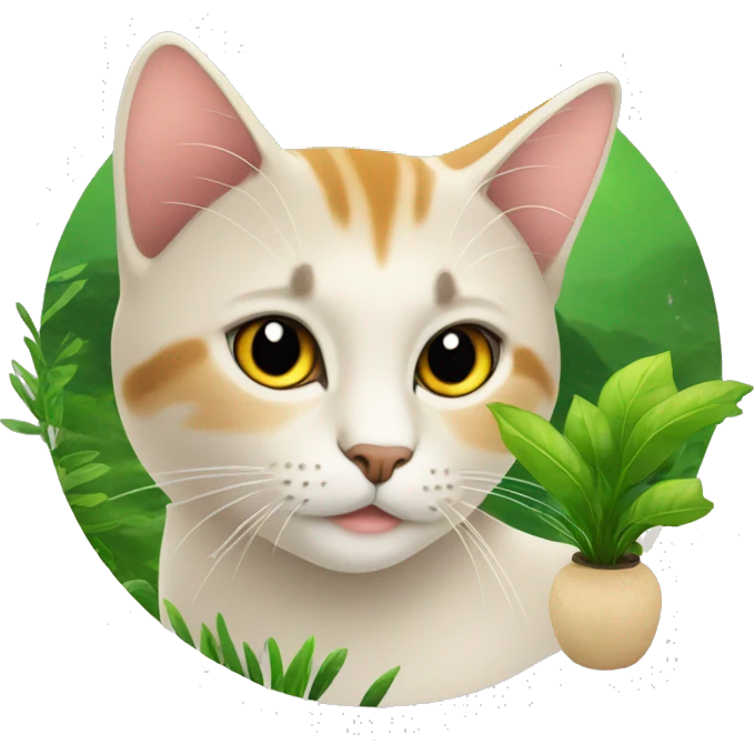 Gato con logo de Natura cosméticos  emoji