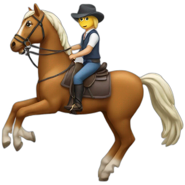 Fourmie sur un cheval emoji