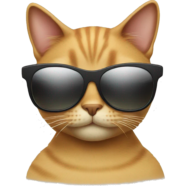 Cat with sunglasses emoji