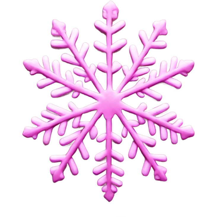 Pink snowflake  emoji