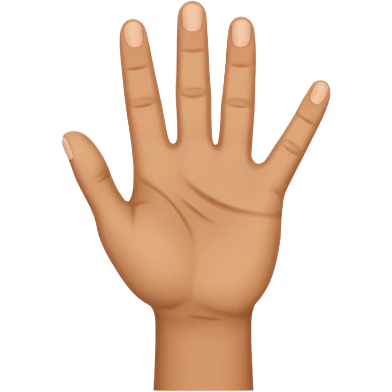 raised hand, from side emoji