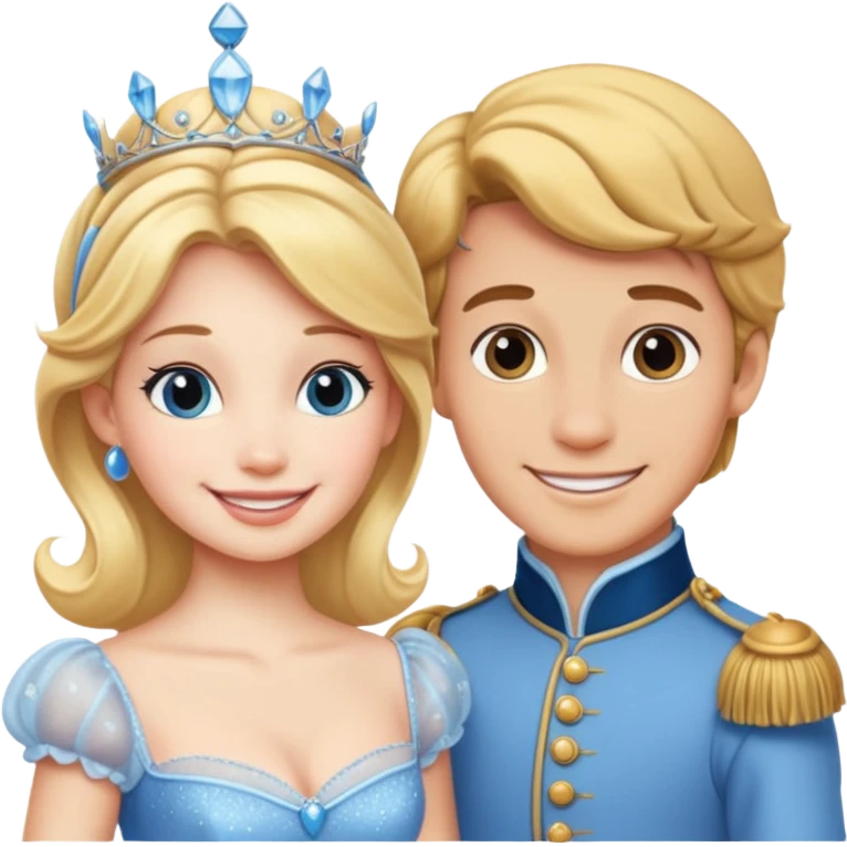 Cinderella and the Prince emoji