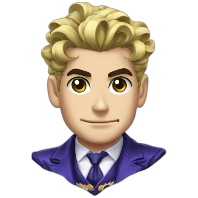 jojo bizarre adventure french president emoji