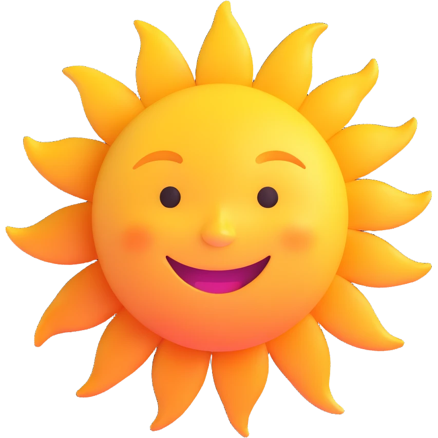 smiling sun emoji