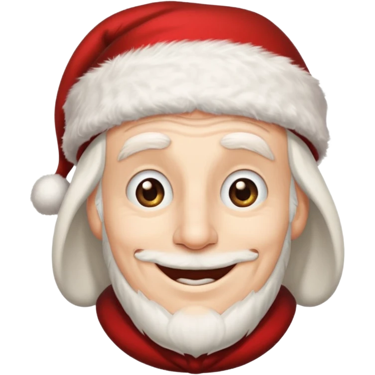 happy scrooge with Santa hat emoji