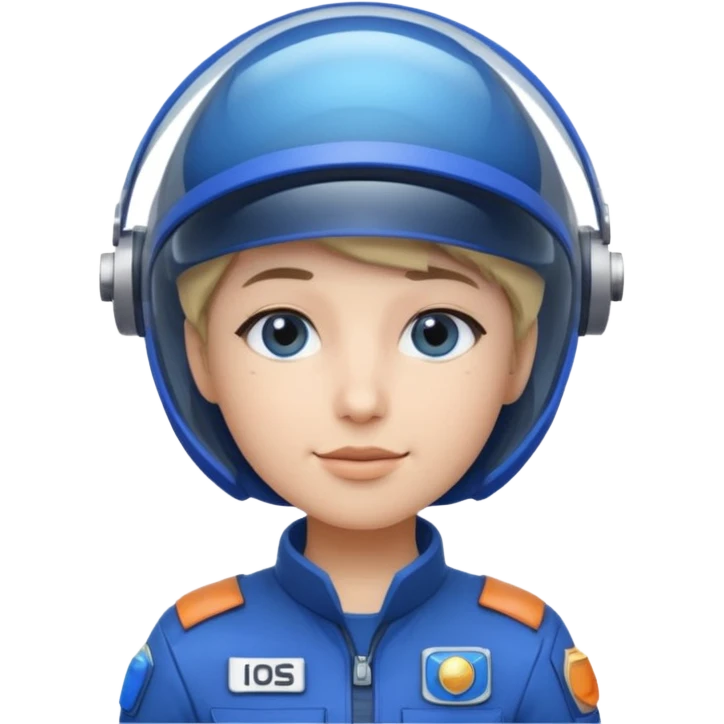 Blue-visor space mechanic emoji