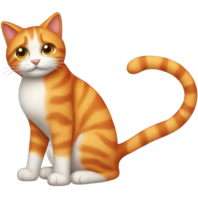 Get well soon orange cat emoji