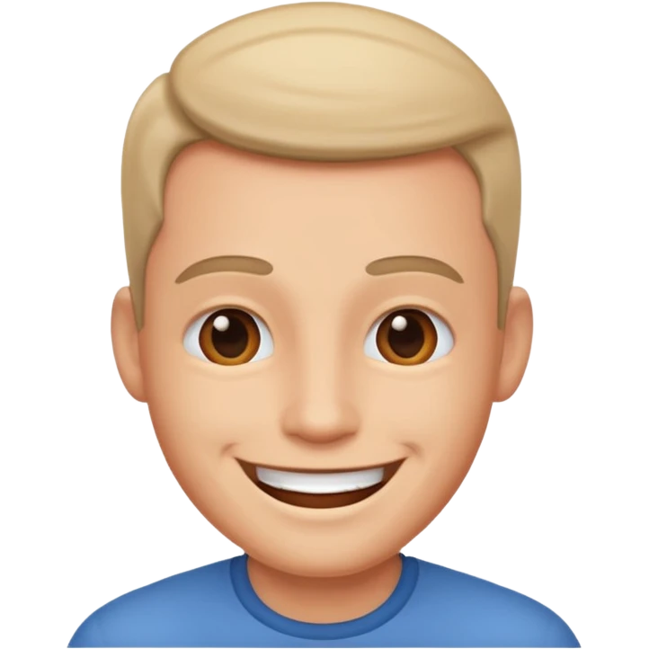 Man smiling emoji