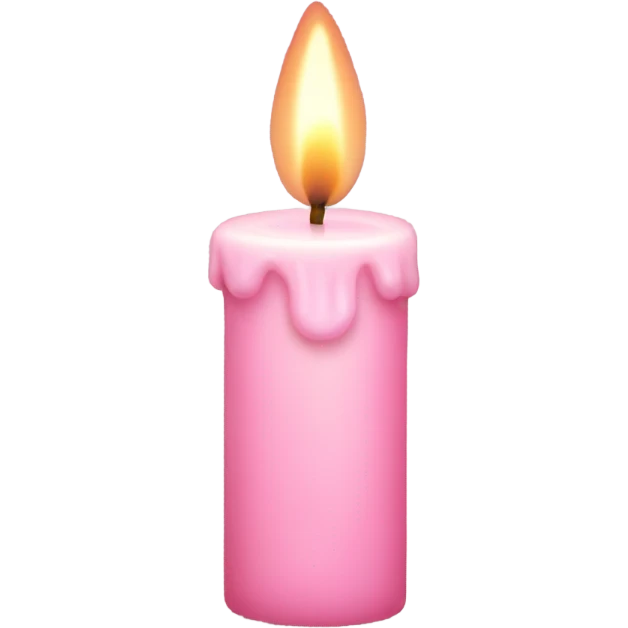 light pink candle emoji