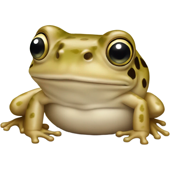 Beige frog emoji