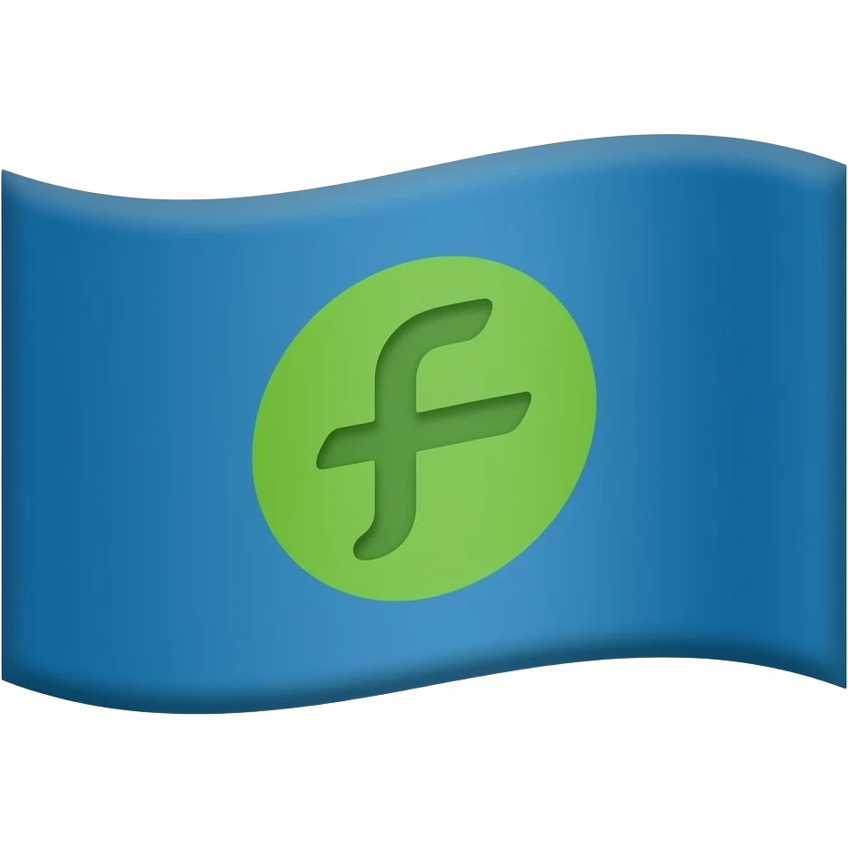 Azul  Et Verde limón  et flag centre ⵣ emoji