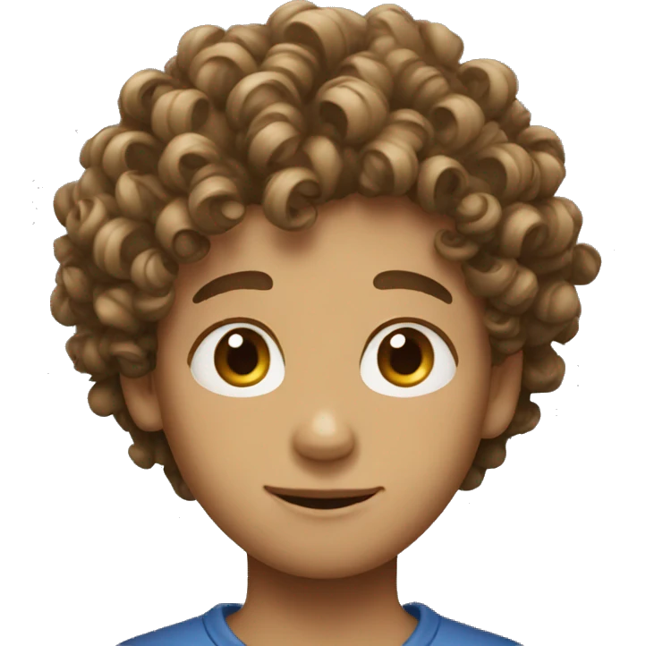 curly boy emoji