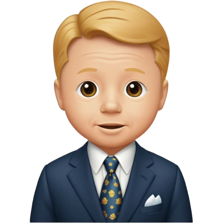 Mickey Rooney with suit emoji