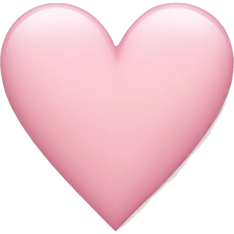 Light pink heart emoji