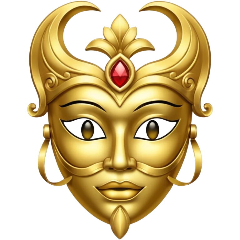 gold mask  emoji