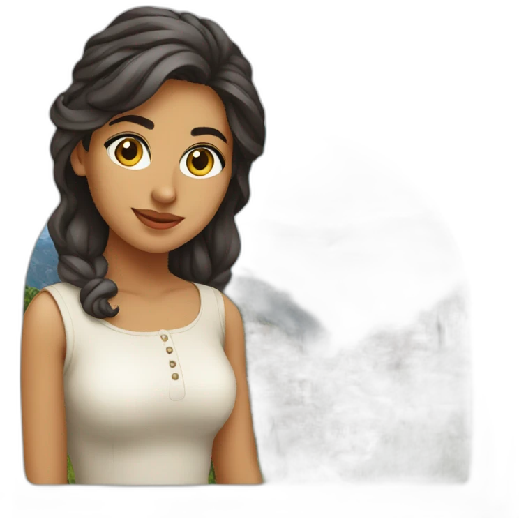 young-persian-woman-in-italy emoji