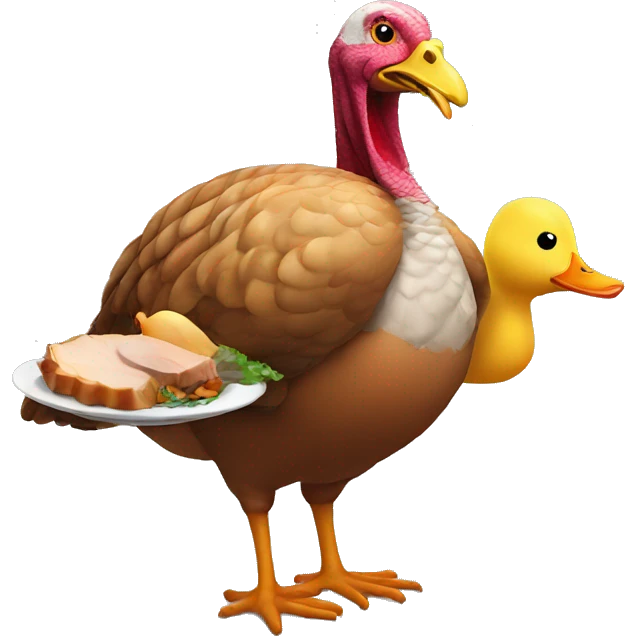 Turkey Eating a Duck emoji