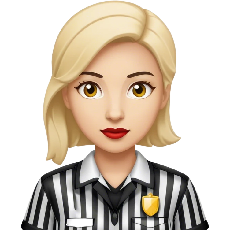 Female referee emoji