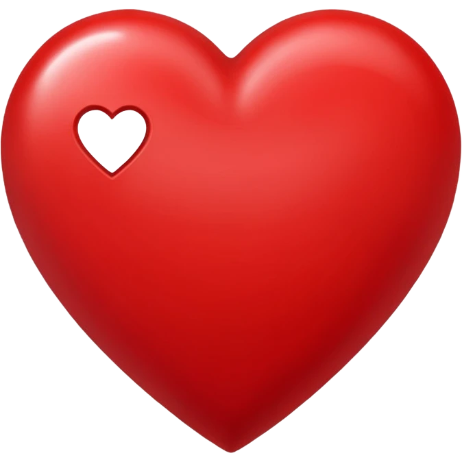a red heart with a RS emoji