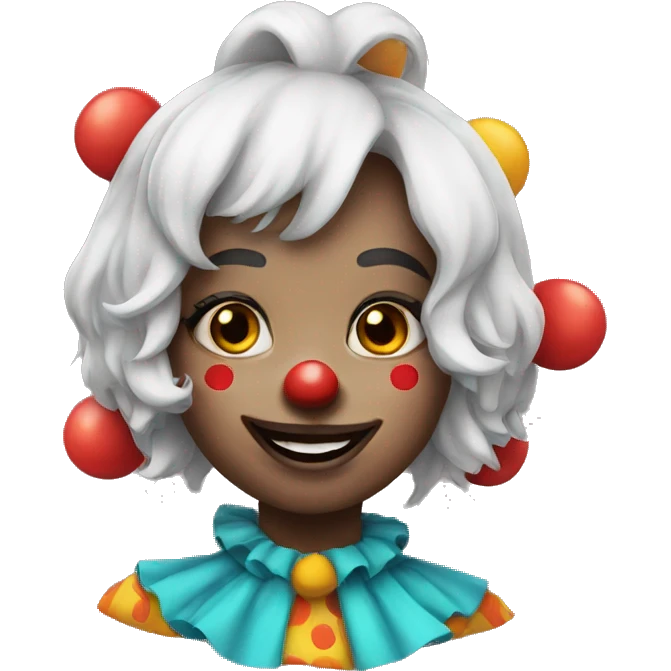 Clown girl emoji