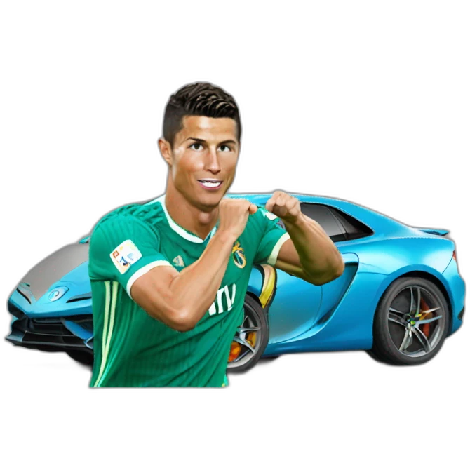 Cristiano Ronaldo faire siuuu emoji