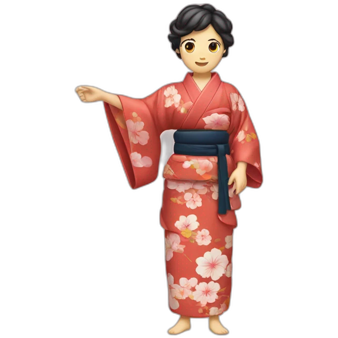Kimono avec ceinture vertz emoji