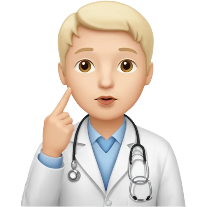 doctor shushing emoji