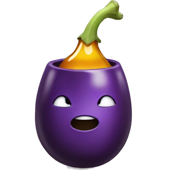 Eggplant honey pot emoji