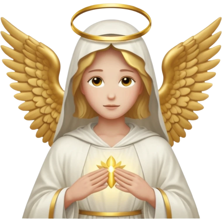 Aesthetic biblical faceless archangel emoji