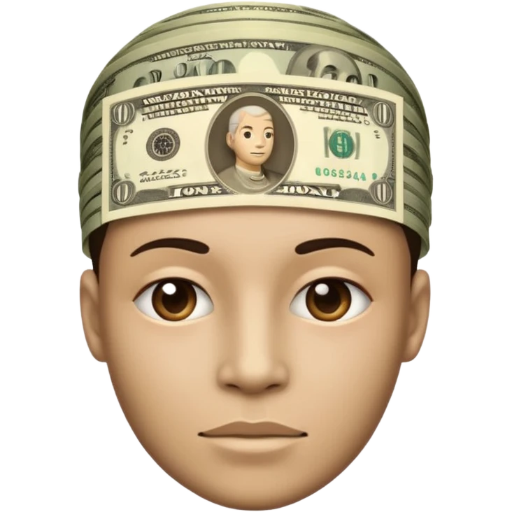 pessoa cabeça de money emoji