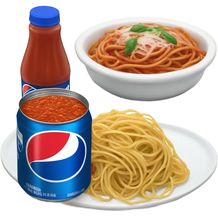 Pepsi and spaghetti  emoji