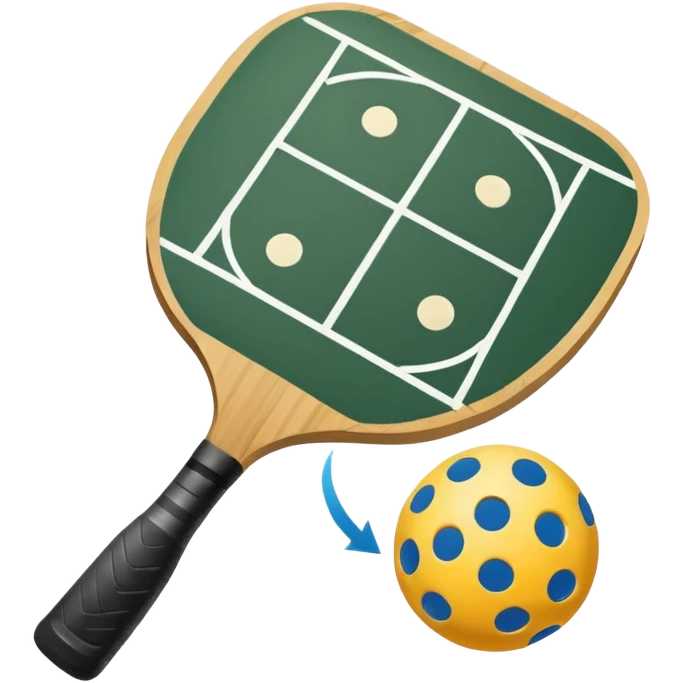 A switch server icon for pickleball, it should have the switch icon of two arrows pointing opposite ways and a pickleball paddle over it. ios icon style. emoji