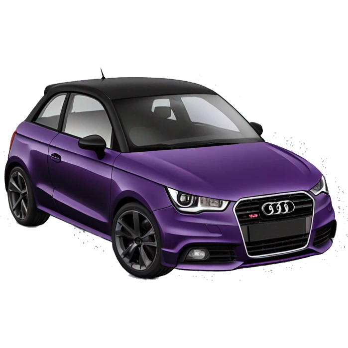 Purple Audi a1 Black roof mirror & Black wheels emoji